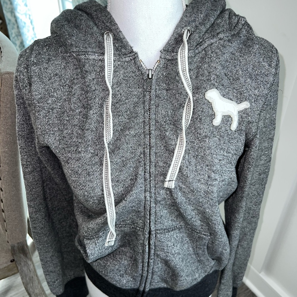 Gray PINK hoodie